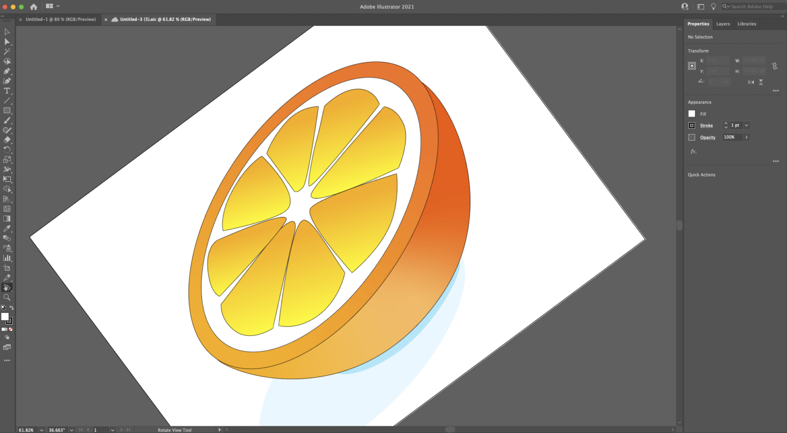 how to rotate view in adobe illustrator